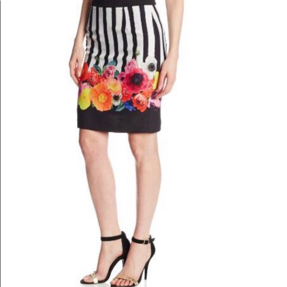 TRINA TURK Striped Botany Skirt Sz 6